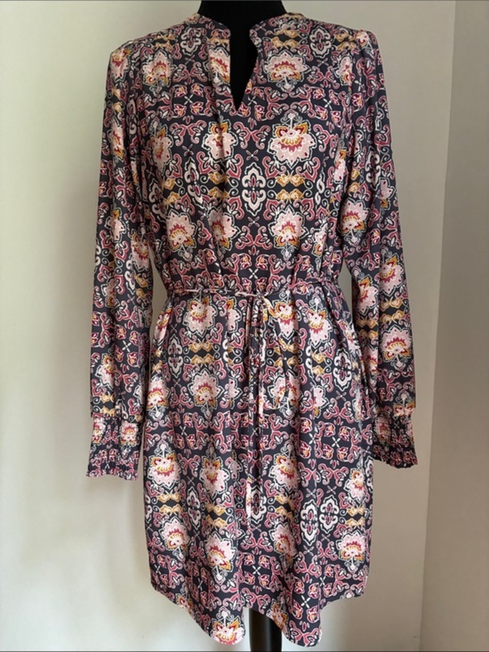PERFECT ANN TAYLOR LOFT dress pink floral mosaic XS